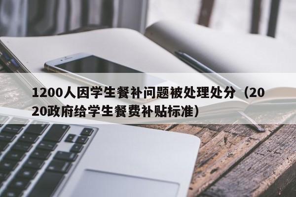 1200人因学生餐补问题被处理处分（2020政府给学生餐费补贴标准）