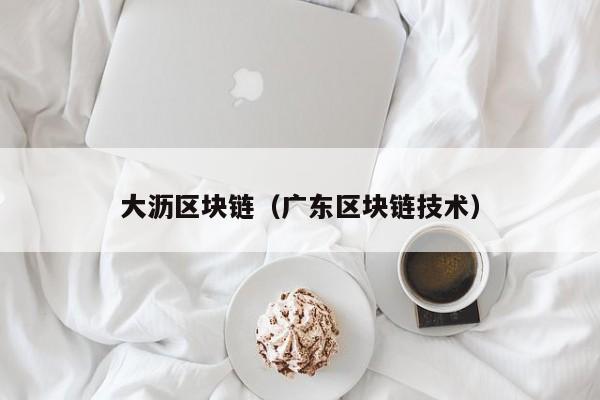 大沥区块链(广东区块链技术)